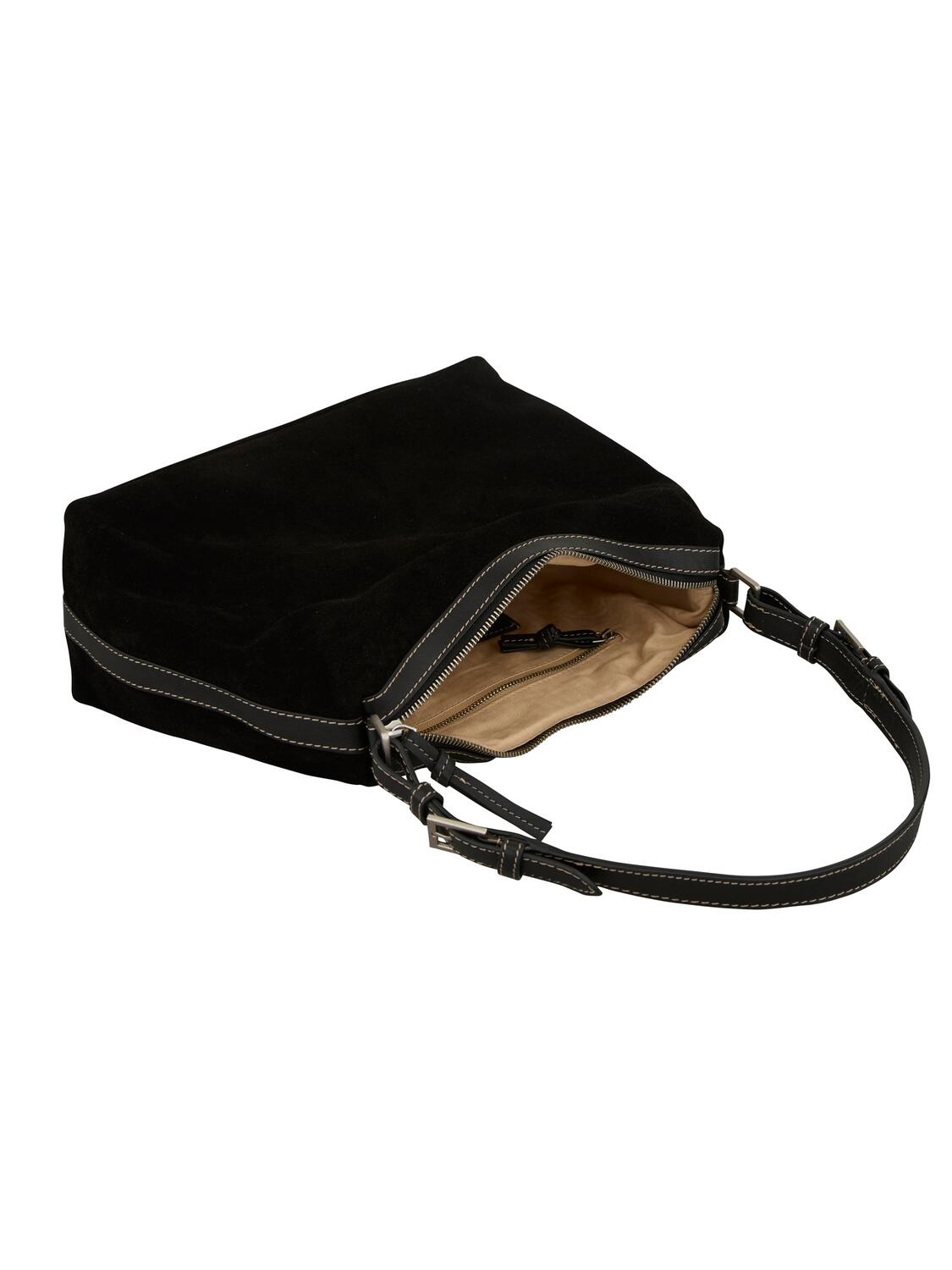 Suede Ginni Medi taske - sort